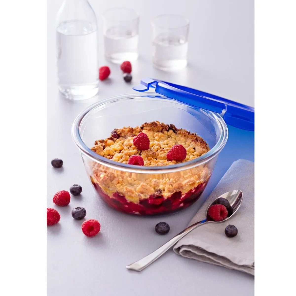 Pyrex Cook & Go Ovenschalen met Deksel Rond 0,7L/1,6L Set/2 Discount