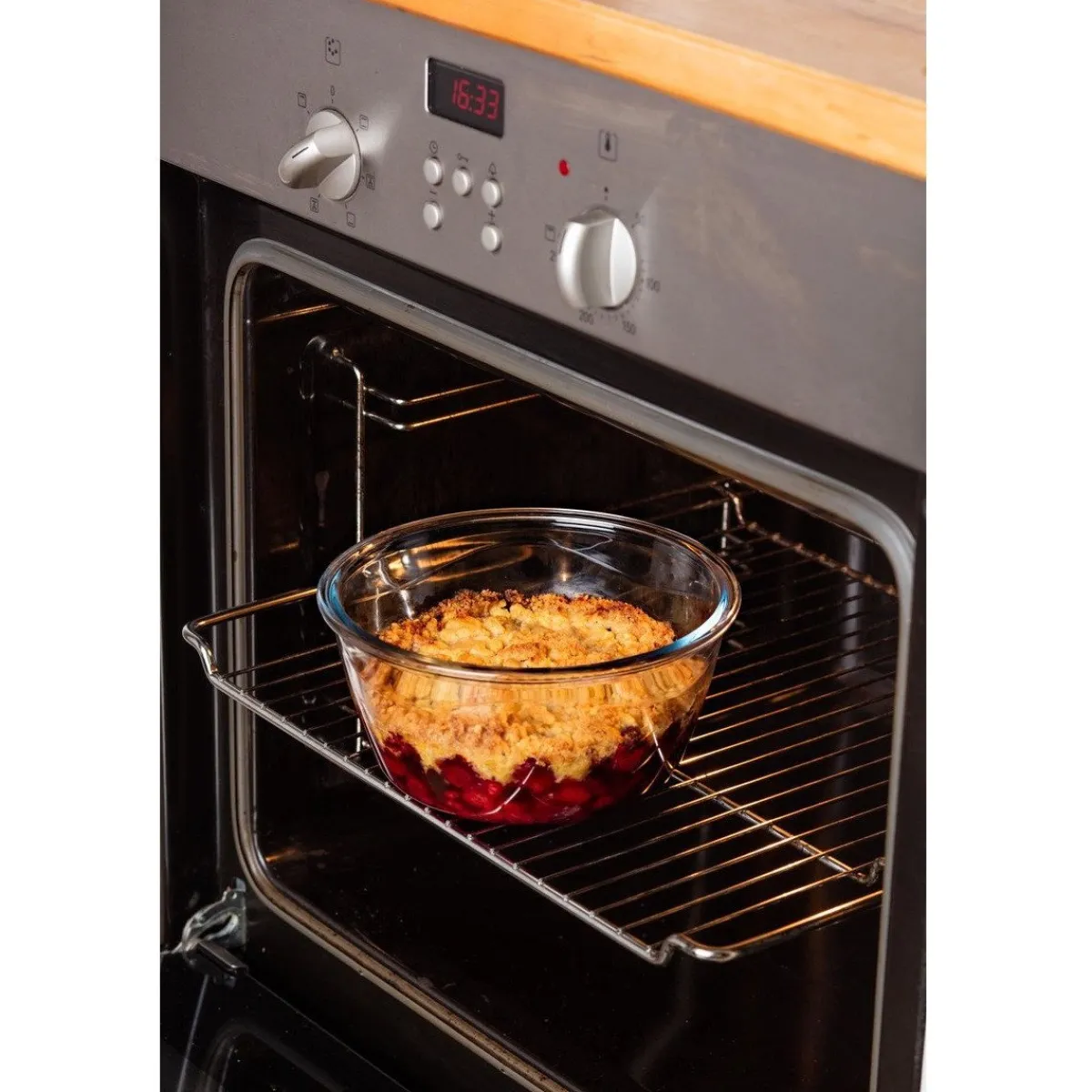 Pyrex Cook & Go Ovenschalen met Deksel Rond 0,7L/1,6L Set/2 Discount