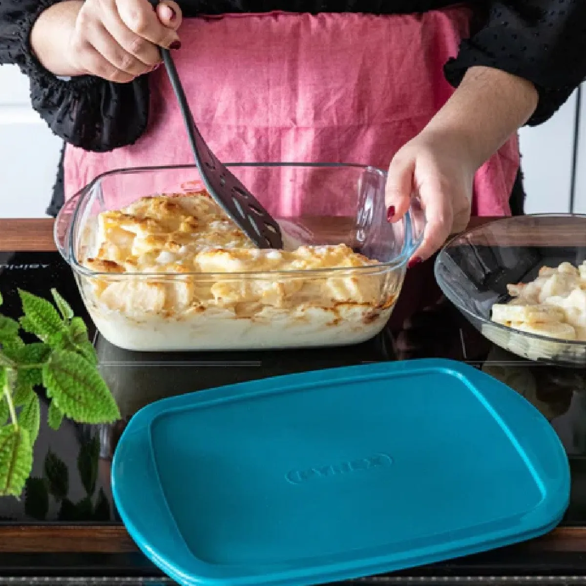 Pyrex Cook & Store Ovenschaal met Deksel 23x15x7cm Outlet