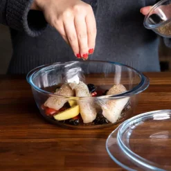 Pyrex 4-in-1 Ovenschaal Rond met Deksel 21x18x9cm New
