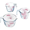 Pyrex Maatbekers Glas (0,25L/0,5L/1L) Set/3 Discount
