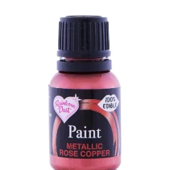 Rainbow Dust RD Metallic Food Paint Rose Copper 25ml