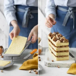 Decora Rechthoekige Bakvorm Lagen Cake 25,5x10,5x2(h)cm 4st. New