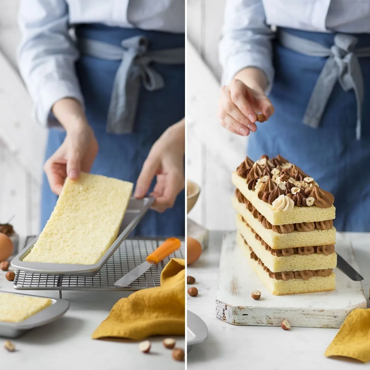 Decora Rechthoekige Bakvorm Lagen Cake 25,5x10,5x2(h)cm 4st. New