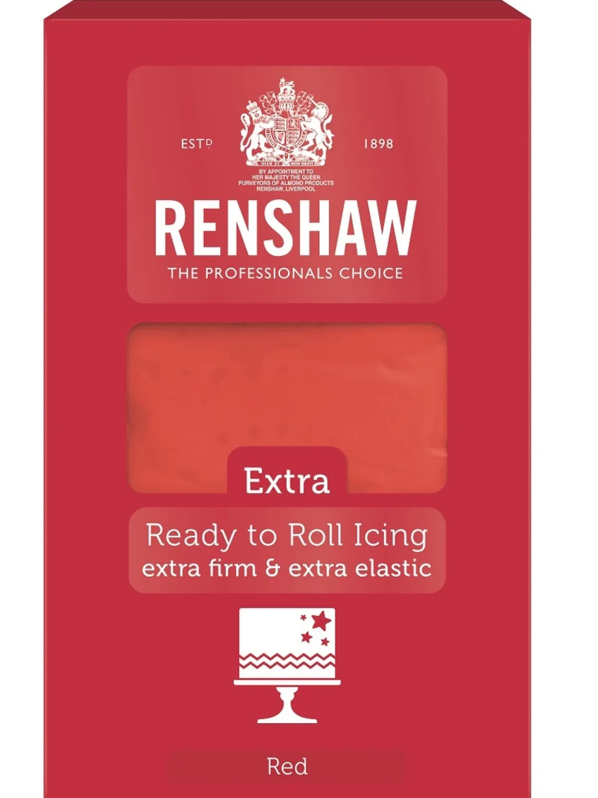 Renshaw Rolfondant Extra 1kg Rood Outlet