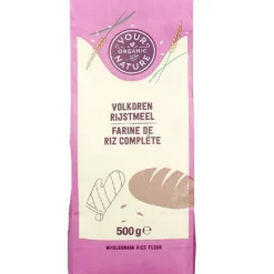 Your Organic Nature Rijstmeel Volkoren Biologisch 500g Hot