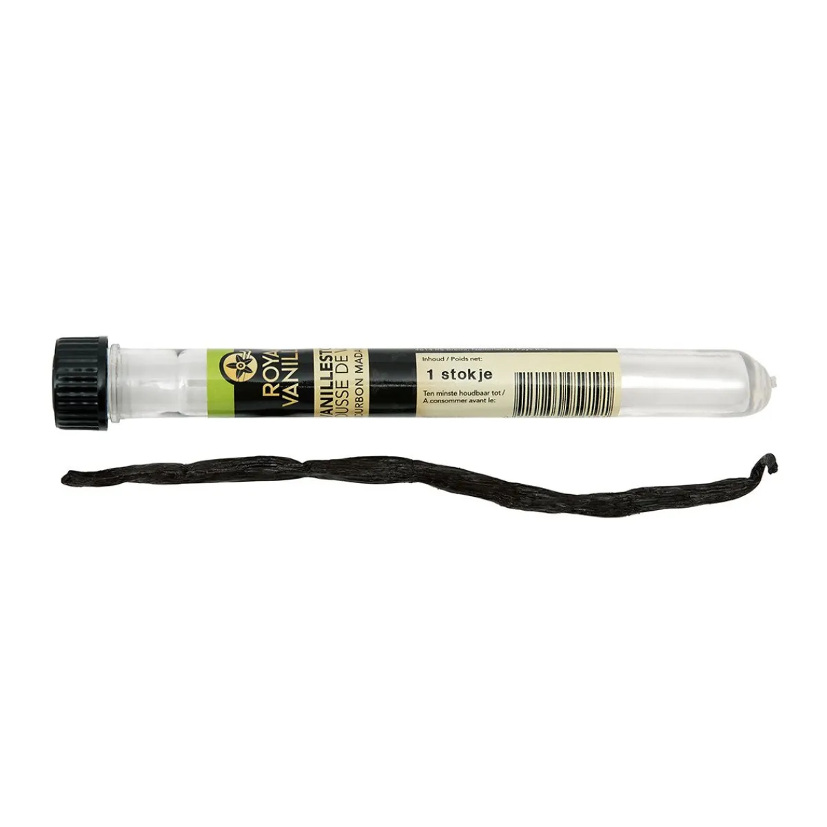 Royal Vanilla Royal Vanillestokje Bourbon Biologisch 1st. (ca. 3gr)