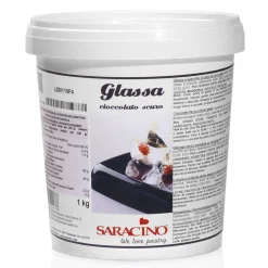 Saracino Mirror Glaze Pure Chocolade 1kg Clearance