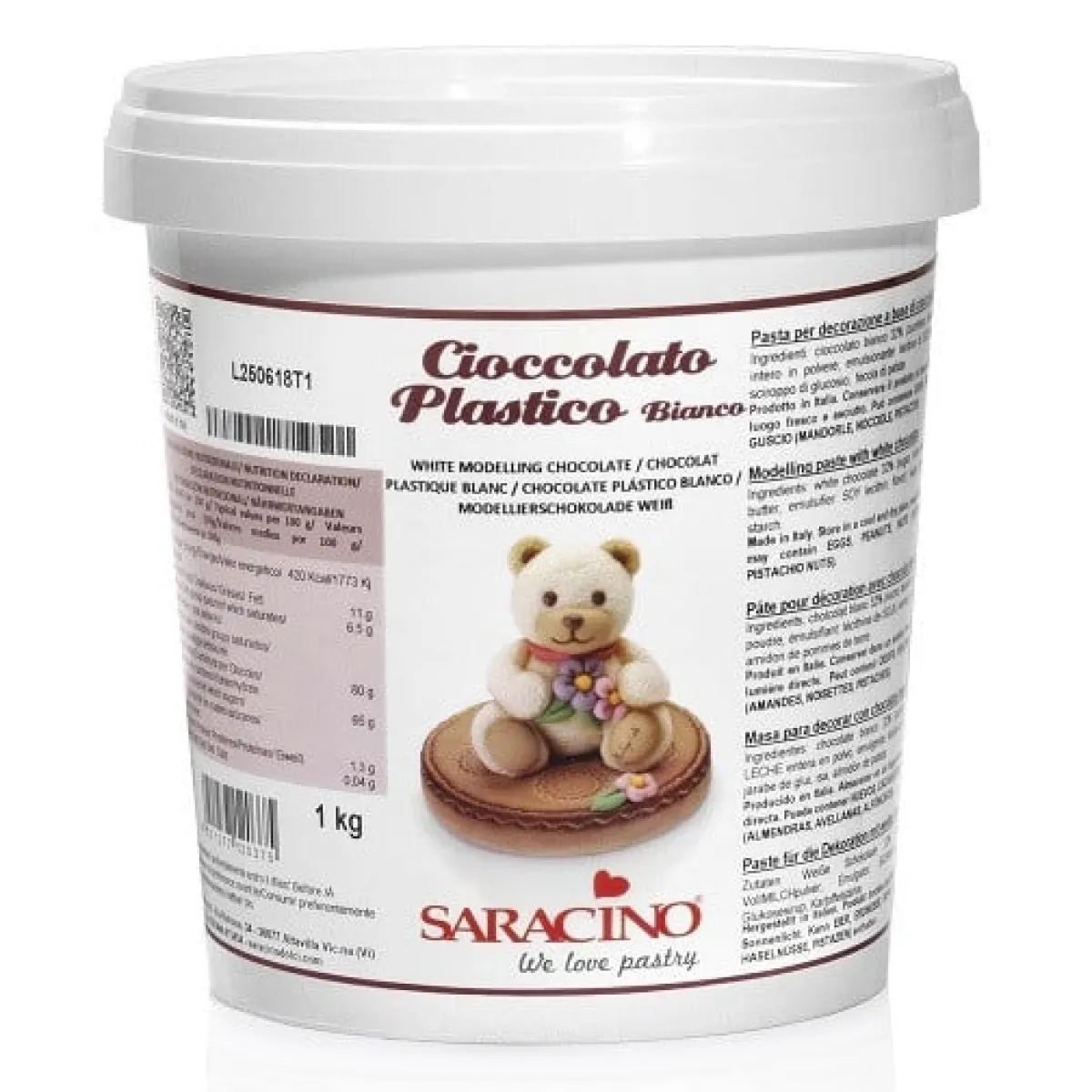 Saracino Modelleer Chocolade Wit 1kg Online