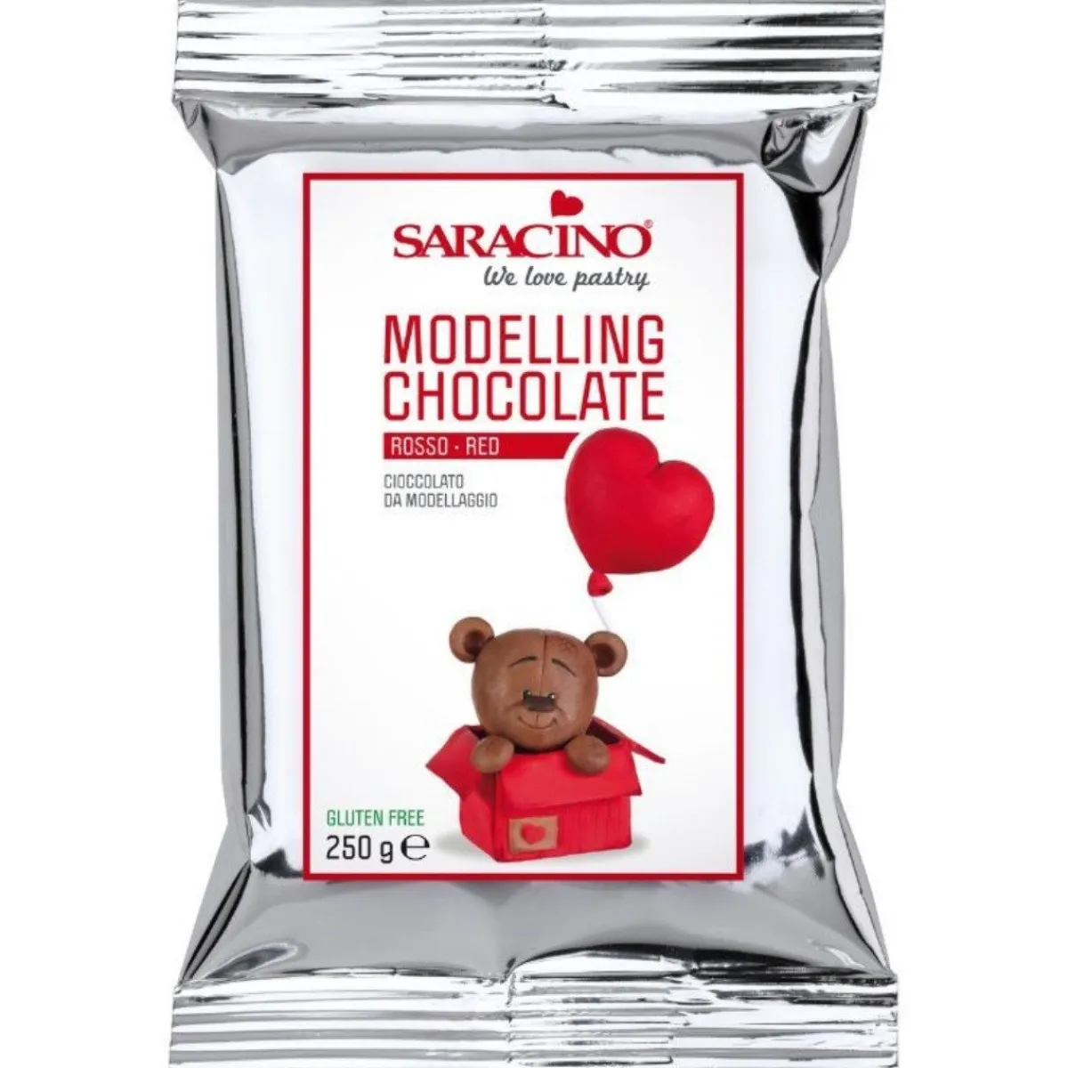 Saracino Modelleer Chocolade Rood 250g Discount