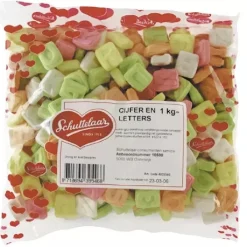 Overig Schuimpjes Sinterklaas Cijfers & Letters 1kg New