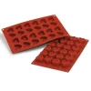 Martellato Siliconen Bakvorm Passie 37x36x23mm (24) Hot