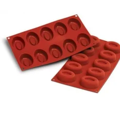 Silikomart Siliconen Bakvorm Savarin Ovaal 70x52x24mm (10) New