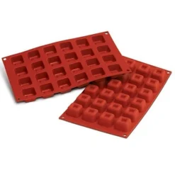 Silikomart Siliconen Bakvorm Savarin vierkant 35x35x21mm (24) New