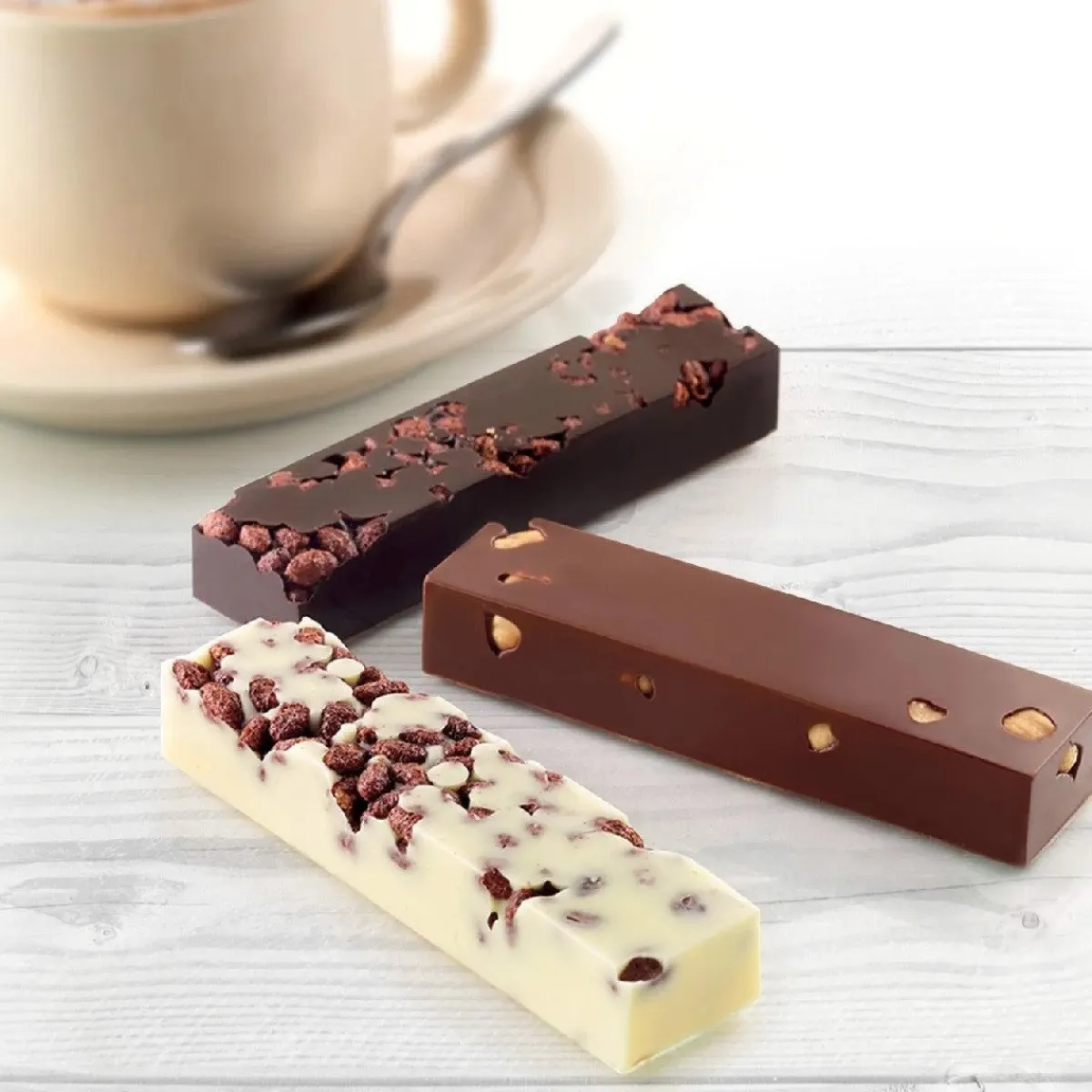 Silikomart Chocolademal Snack (8) 10x2,6x1,6cm Hot