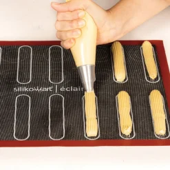 Silikomart Siliconen Bakmat Air Eclair/Soezen 58,3x38,4cm Hot