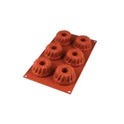 Silikomart Siliconen Bakvorm Mini Tulband (6x) Ø7,5x4,2cm Sale