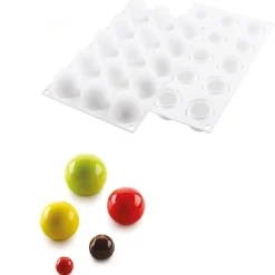 Silikomart Siliconen Bakvorm Bol (15x) Ø4,2x3,6cm Outlet