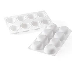 Silikomart Siliconen Bakvorm Halve Bol (8x) Ø6,5x3cm Online