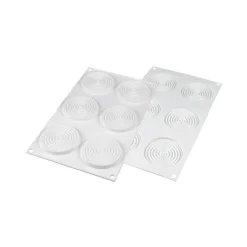 Silikomart Siliconen Bakvorm Spiraal (6x) Ø7cm Hot