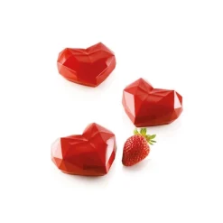 Silikomart Siliconen Bakvorm Hart Origami (6x) 7,4x8,4x3,5cm Discount