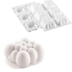 Silikomart Siliconen Bakvorm Wolk (6x) 7,1x7,1x3,4cm Hot