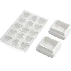 Silikomart Siliconen Kit Hartjes (15) 4,5x4,4cm / 10x10cm Online