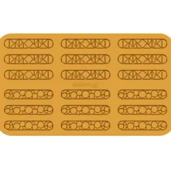 Silikomart Siliconen Mat Lampo (18x) 13,1x2,6x0,2cm Discount