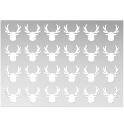 Silikomart Siliconen Sjabloon Rudolph (24) 4x4x0,2cm Hot