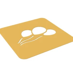 Silikomart Siliconen Stencil Ballon 12x6,2x0,1cm Set/2 Discount