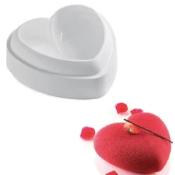 Silikomart Siliconen Vorm Amore 14,2x13,7x5cm + cutter Hot