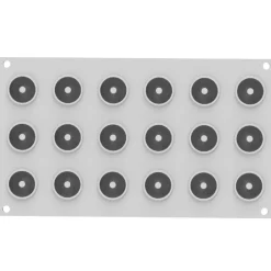 Silikomart Siliconen Vorm Donut XS (18) Ø3,4x1,6cm** Hot
