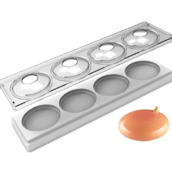 Silikomart Siliconen Vorm 3D Pebble (4) Ø8x3,5cm** Hot