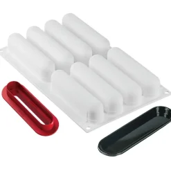 Silikomart Siliconen Vorm Eclair (8) 13,5x2,8cm + Uitsteker Clearance