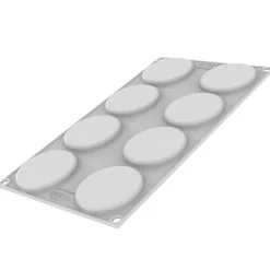 Silikomart Siliconen Vorm Macaron (8) Ø6,5cm Set/2 Outlet