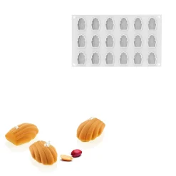 Silikomart Siliconen Vorm Madeleine XS (18) 4,5x3,3x1,6cm Online