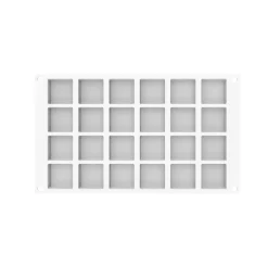 Silikomart Siliconen Vorm Quadrato XS (24) 3,7x3,7x1,6cm Discount