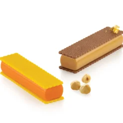 Silikomart Siliconen Vorm Rechthoek (8) 12,8x3,3cm + cutter Clearance