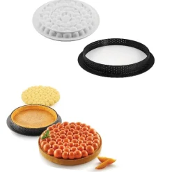Silikomart Siliconenvorm & Taartring Set Bubble Ø19cm Sale