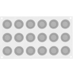 Silikomart Siliconen Vorm Torta XS (18) Ø4x1,5cm Discount