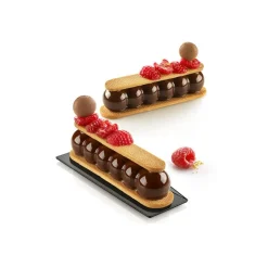 Silikomart Siliconen Vorm Truffel Eclair (8x) 130x31x28(h)mm Outlet