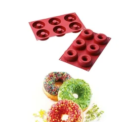 Silikomart Sillikomart Siliconen Bakvorm Donut Ø7,5-2,5x2,8cm (6) Best
