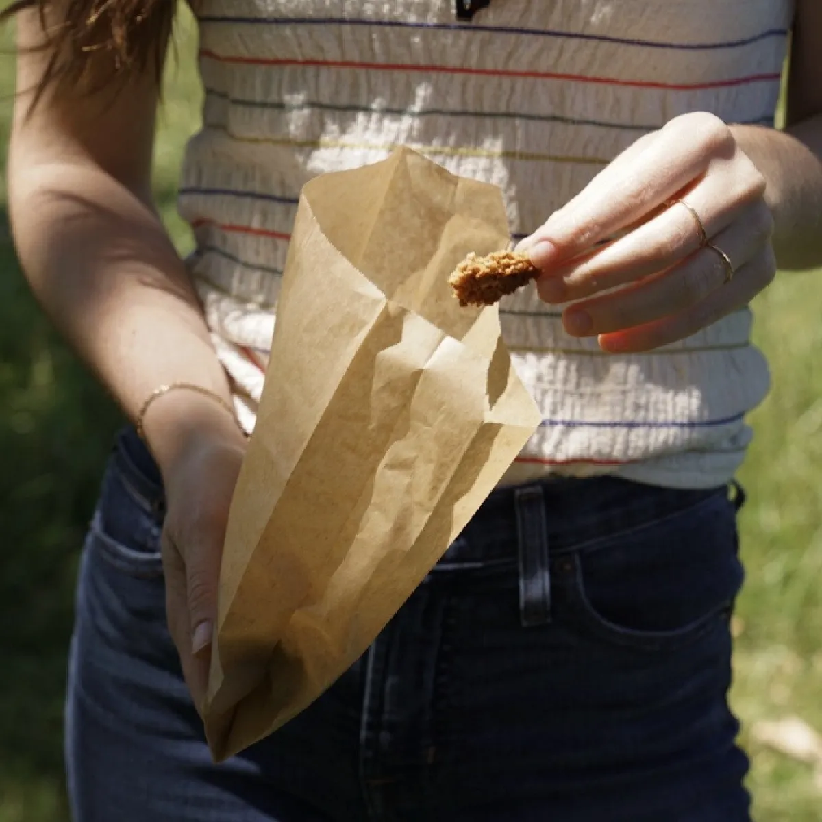 If You Care Snack/Broodzak Ongebleekt Papier 19x16,2x5,7cm 48st. Outlet
