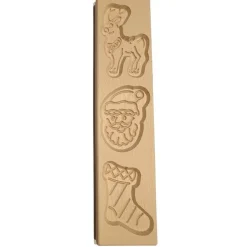 Overig Speculaasplank Kerst (Rendier/Kerstman/Sok) (3x) 9x8cm. Best