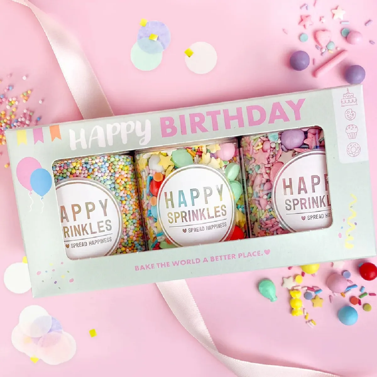 Happy Sprinkles Sprinkles Happy Birthday Set/3 Online