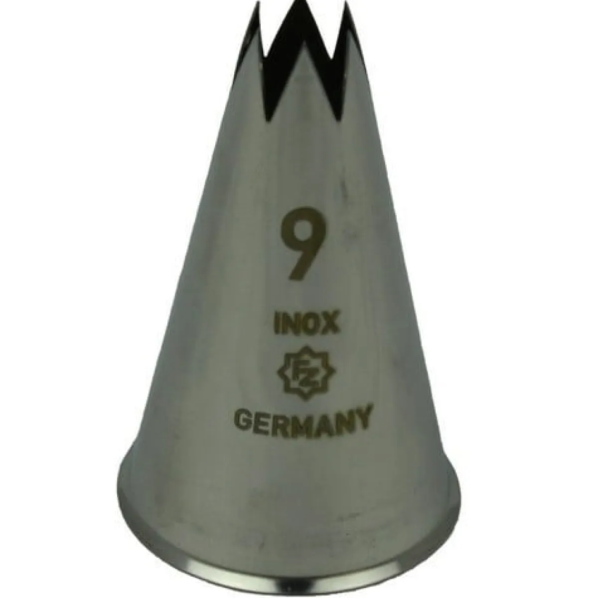 Overig Spuitmondje gekarteld 6 Tands RVS 9mm Best