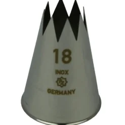 Overig Spuitmondje gekarteld 8 Tands RVS 18mm Best