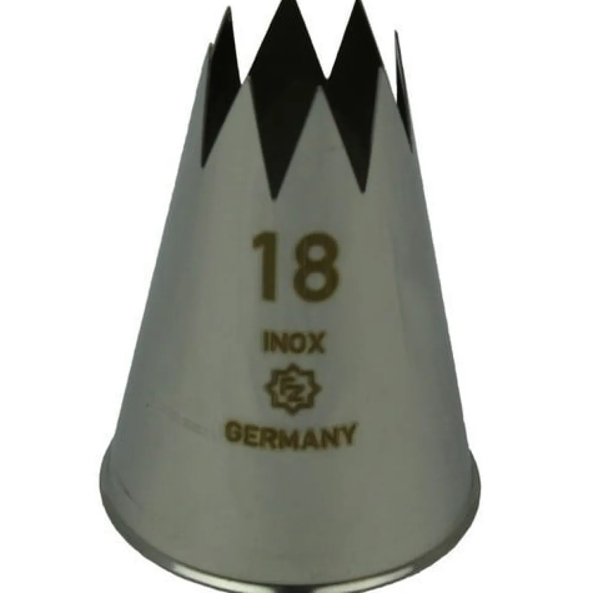 Overig Spuitmondje gekarteld 8 Tands RVS 18mm Best