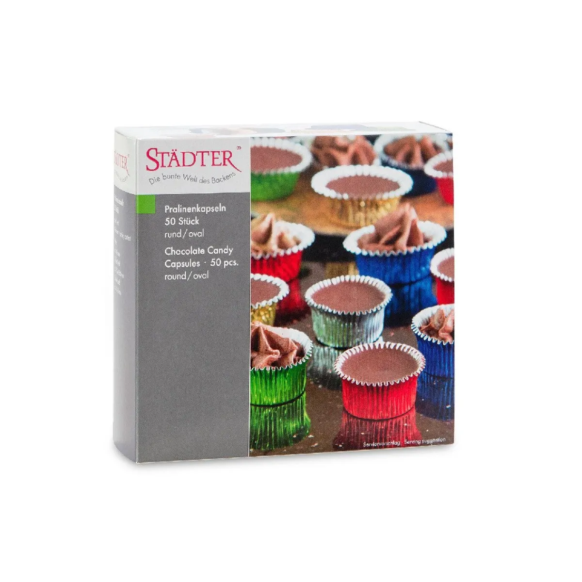 Städter Bonboncups Rond/Ovaal Assortiment Aluminium 50st. New