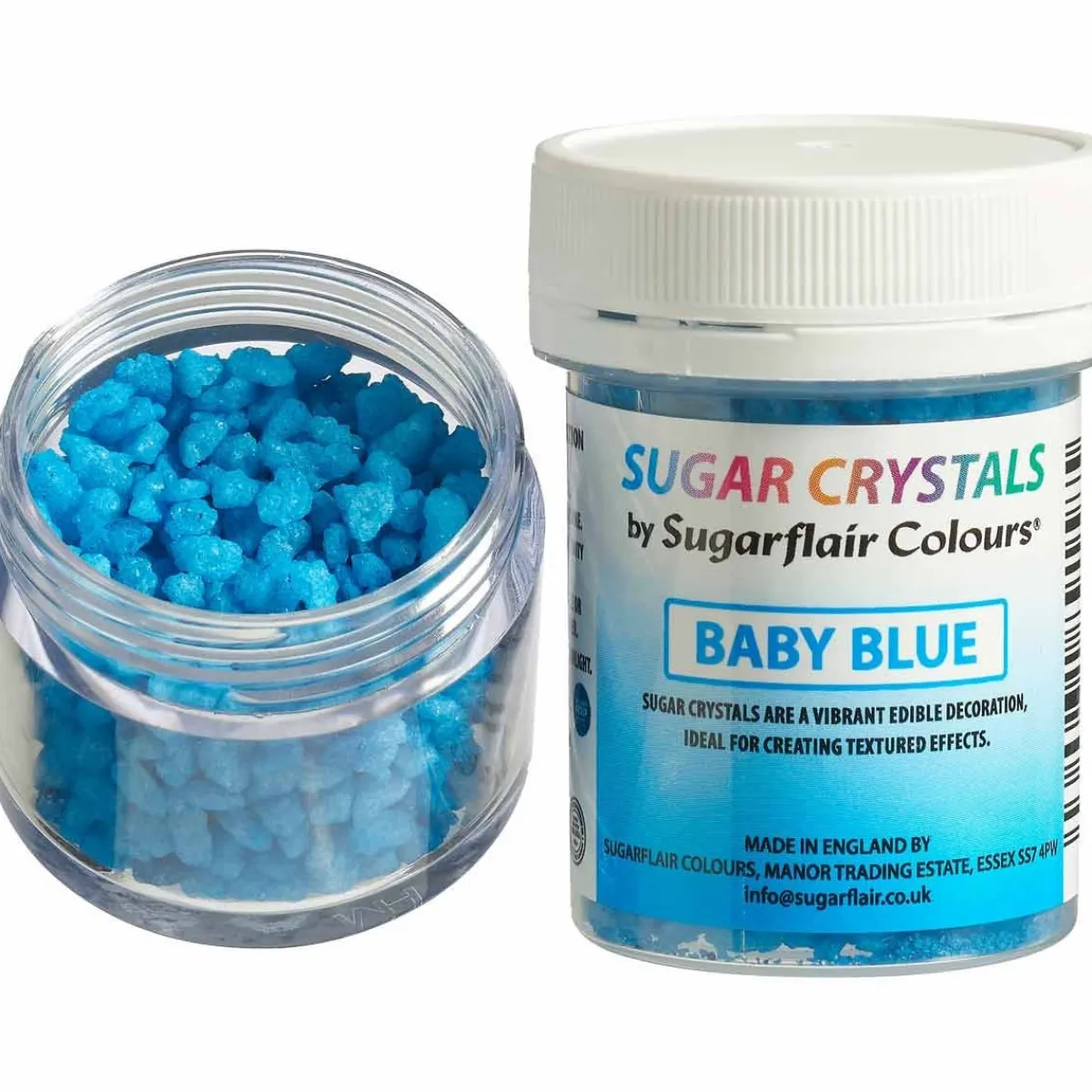 Sugarflair Suikerkristallen Baby Blauw 40g Sale